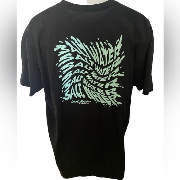 LOCAL MOTION Salt Water Surf Hawaiian Tee Shirt Men 2XL XXL - Picture 1 of 6